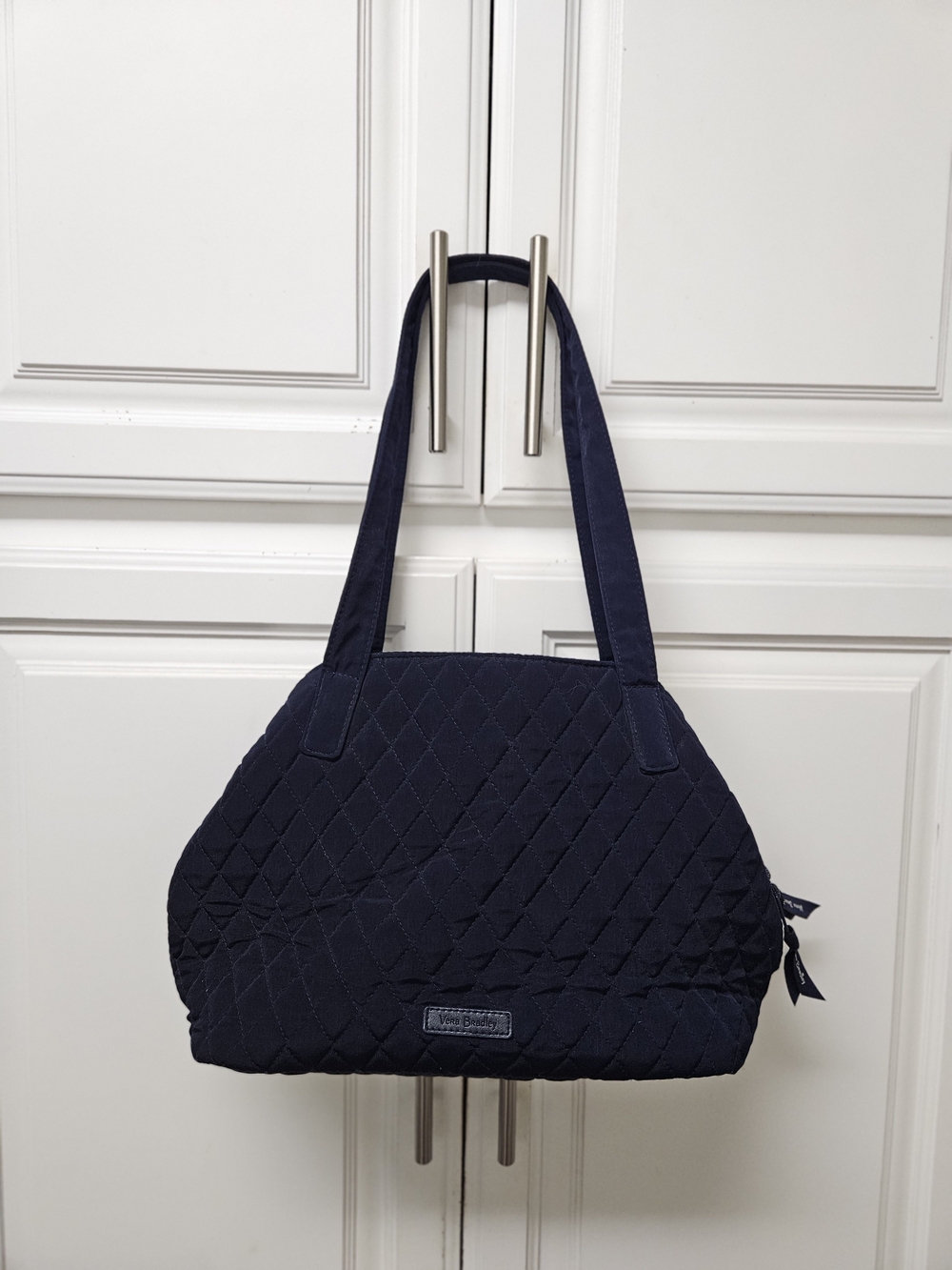Vera Bradley Quilted Navy Shoulder Bag